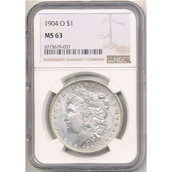 1904-O Morgan Silver Dollar NGC MS63