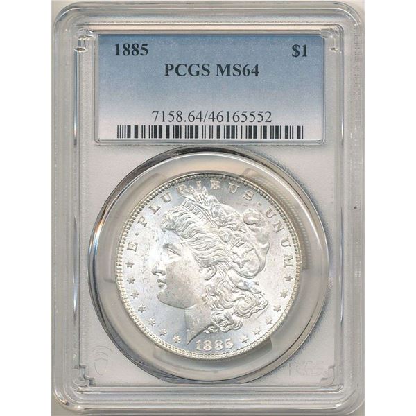 1885 Morgan Silver Dollar PCGS MS64
