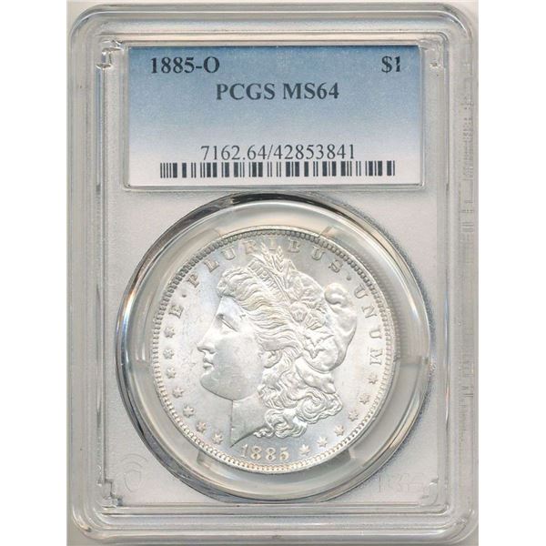 1885-O Morgan Silver Dollar PCGS MS64