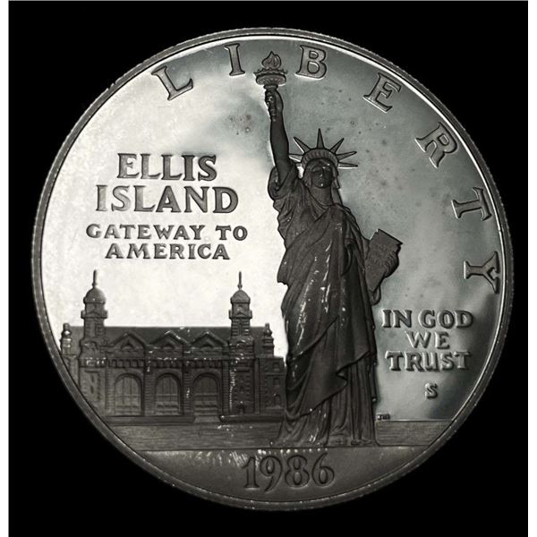 1986-S Statue of Liberty Proof Silver Commemorative Dollar