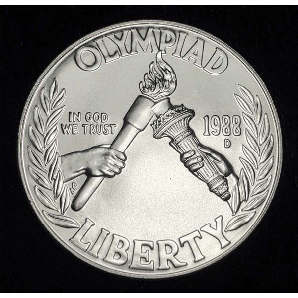 1988-D Olympic Silver Commemorative Dollar
