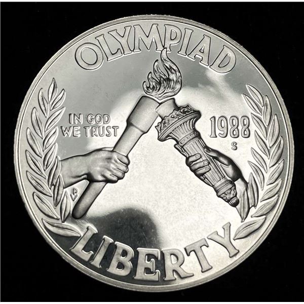 1988-S Olympic Proof Silver Commemorative Dollar