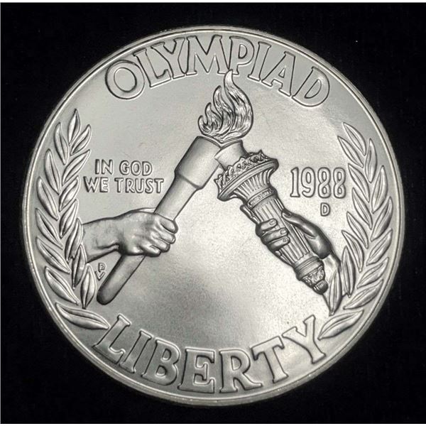 1988-D Olympic Silver Commemorative Dollar