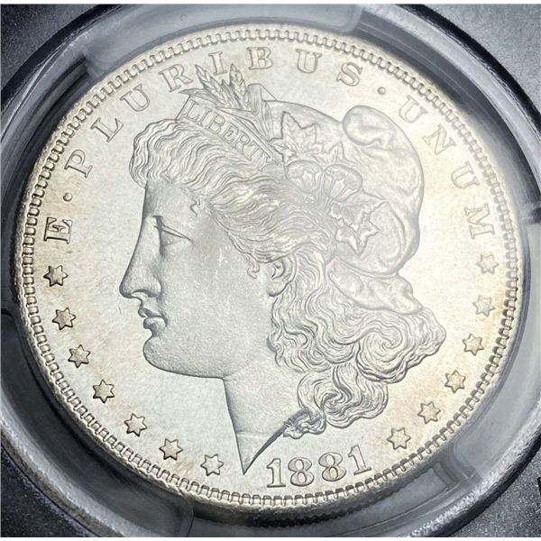 Premium Quality 1881-S Morgan Silver Dollar PCGS MS65