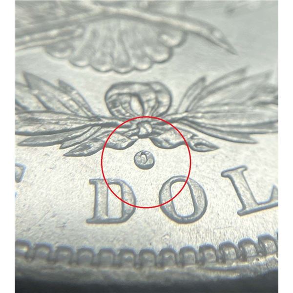 1880-O Morgan Silver Dollar Micro "o" MS63