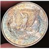 Image 2 : Exquisite Colorful Toning 1887 Morgan Silver Dollar MS64