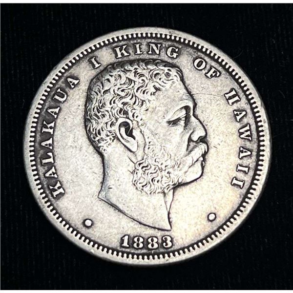 1883 Hawaii 1/2 Dollar Extra Fine