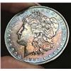 Image 1 : Extraordinary Color 1887 Morgan Silver Dollar MS64