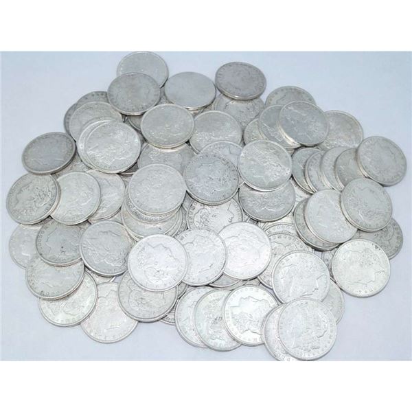(100) Low Grade 1921 Morgan Silver Dollars