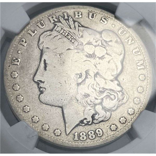 Key Date 1889-CC Morgan Silver Dollar NGC VG Details