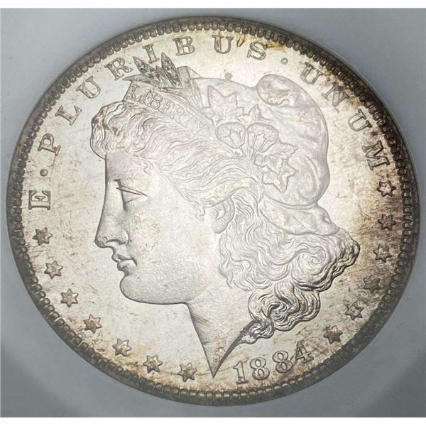 1884-CC Morgan Silver Dollar Old PCI MS64 PQ