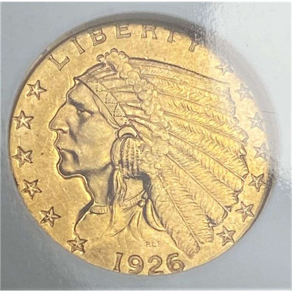 1928 Gold $2.50 Indian Head NGC MS62