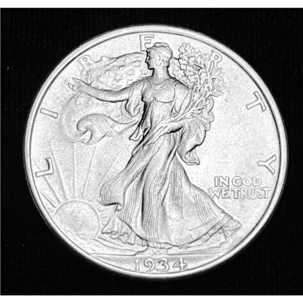1934 Walking Liberty Silver Half Dollar MS65