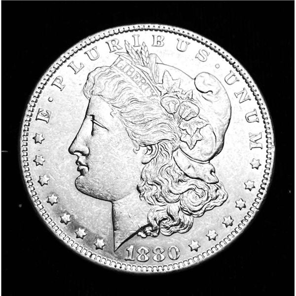 1880-O Morgan Silver Dollar AU58