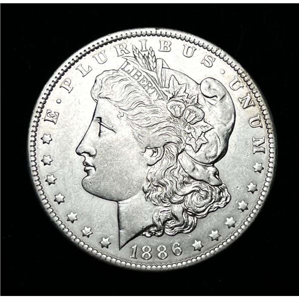 1886-O Morgan Silver Dollar AU55