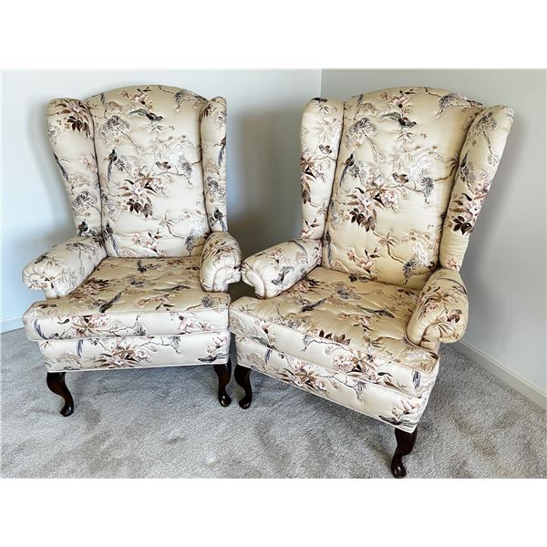 2 Wing Back Chairs