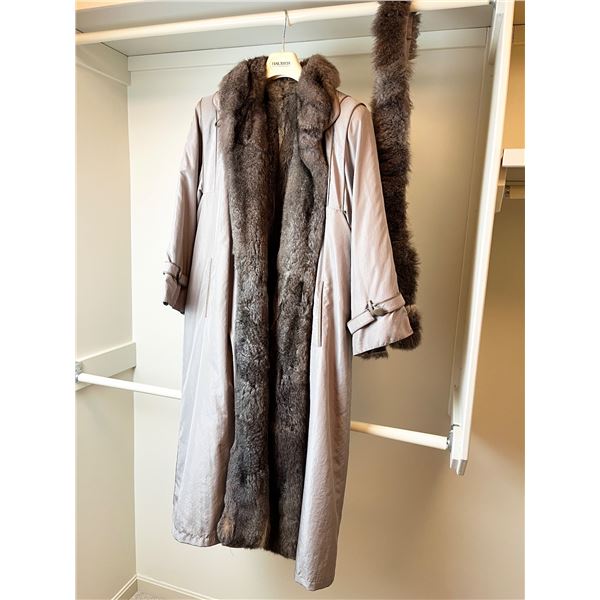 Fur Trench Coat