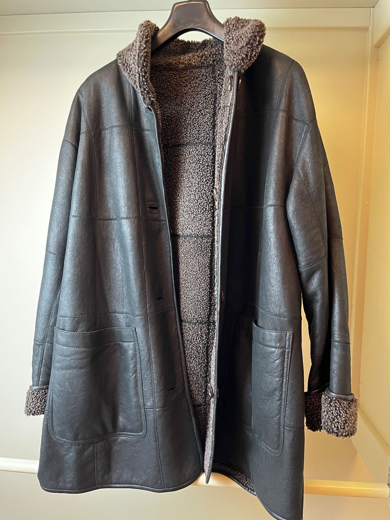 Jacket Lammfell Ledermantel Ledermantel Lammfell Ledermantel