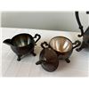 Image 2 : E.P. Brass Tea Set