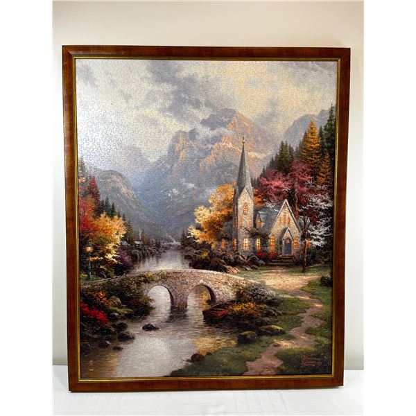 Framed Thomas Kinkade Puzzle