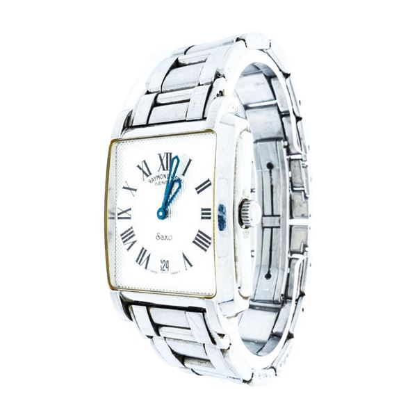 "Raymond Weil" Geneve Swiss made Watch Stainless Steel, Date, Extra links Preowned.