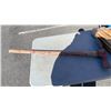 Image 2 : PICKAXE WITH HAMMER HANDLES, ADJUSTABLE WRENCH AND PLUMBERS WRENCH