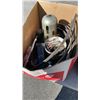 Image 2 : 2 BOXES OF CABLE SLINGS, TRAILER HITCH, SPARK PLUGS AND MORE