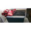 Image 1 : COLEMAN COOLER AND 2 FOLDING CAMP CHAIRS WITH SENTRY SAFE NO BATTERIES