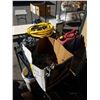 Image 1 : LOT OF EXTENTION CORDS, JERRY CAN AND TIRE CHAINS