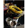 Image 3 : LOT OF EXTENTION CORDS, JERRY CAN AND TIRE CHAINS