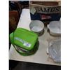 Image 2 : LOT OF CASSEROLE DISHES GLASS BOWLS AND BLOOD PRESSURE MONITOR