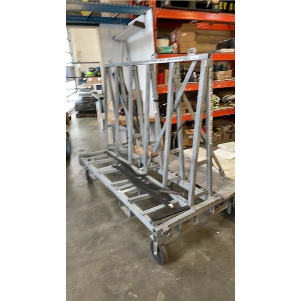 INDUSTRIAL 4000LBS GRANITE/MARBLE SLAB TRANSPORT RACK - APPROX 3.5FT X 7FT