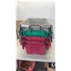 Image 1 : 4 STACKABLE TOTES W/ BUILT IN LIDS