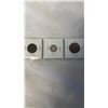 Image 2 : 3 EARLY CANADIAN COINS 1910 LARGE CENT, 1914 DIME, 1918 QUARTER - .925 SILVER