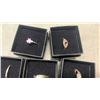 Image 2 : LOT OF 5 STAMPED SILVER RINGS