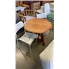 Image 1 : WOOD TABLE AND 2 CHAIRS