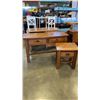 Image 1 : SOLID 2 DRAWER SOFA TABLE WITH MATCHING SIDE TABLE