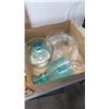 Image 2 : 2 BOXES OF WOODEN COLLECTIBLES, VASES AND LIDDED JAR