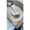 Image 2 : VINTAGE EDDIE BULL RIDER HAT, BOLO TIES AND BALD EAGLE LAMP