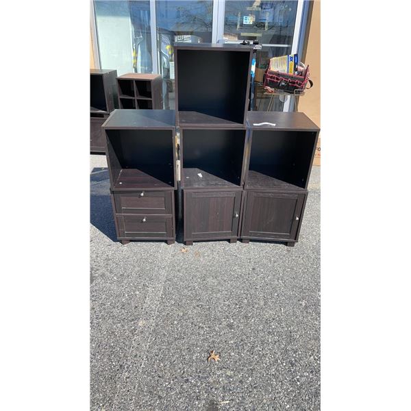 7 PC STACKABLE STORAGE CUBBIES