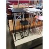 Image 2 : 2 METAL SHELVES AND 3 METAL STANDS