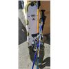 Image 2 : PAIR OF TUBBS ALUMINUM SNOW SHOES AND 3 WALKING STICKS