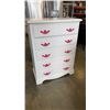 Image 1 : PAINTED WHITE 5 DRAWER DRESSER