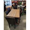 Image 2 : RUSTIC DINING TABLE WITH 6 CHAIRS