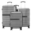 Image 1 : AS NEW SAMSONITE MCGRATH 3 PIECE SILVER LUGGAGE SET - RETAIL $899
