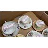 Image 2 : LOT OF 10 ANTIQUE TEACUPS AND SAUCERS ROYAL ALBERT CLARANCE CLIFF AND MORE
