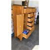 Image 3 : RUSTIC 8 DRAWER STORAGE UNIT