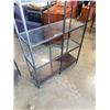 Image 2 : BLACK STORAGE SHELF WITH GLASS SHELVES