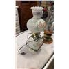 Image 8 : OIL LAMP AND MILK GLASS LAMP