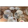 Image 2 : 8 ASSORTED TEA CUPS W/ 4 SAUCERS - ROYAL ALBERT, WINDSOR, CROWN PRINSE, ETC